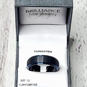 Brilliance Fine Jewelry- Men's Tungsten Black/Blue